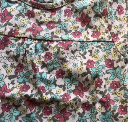 Robe fille très bonne état en tissu Liberty 12 mois