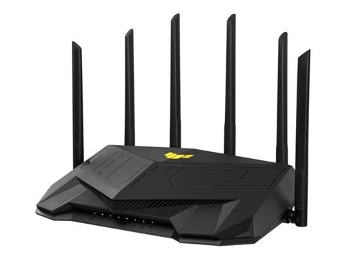 Routeur sans fil Wifi Bi-bande Asus TUF Gaming AX6000 Noir et jaune