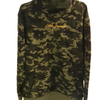 Sweat à Capuche US JEANS camouflage vert clair enfant 12 ans