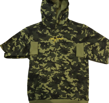 Sweat à Capuche US JEANS camouflage vert clair enfant 12 ans