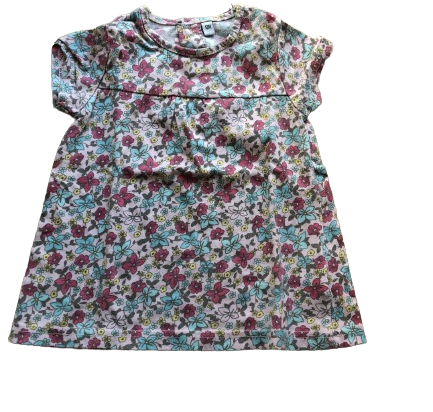 Robe fille très bonne état en tissu Liberty 12 mois