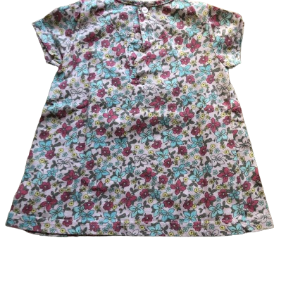 Robe fille très bonne état en tissu Liberty 12 mois