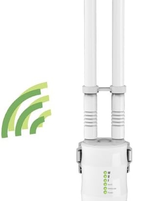 Repeteur WiFi Exterieur Puissant avec Antenne WiFi Longue Portée