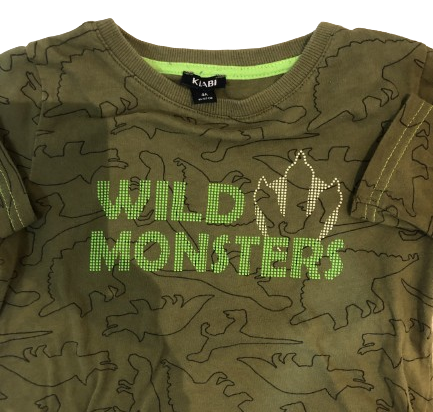 Tee-shirt manches longues Wild monsters 4 ans - KIABI