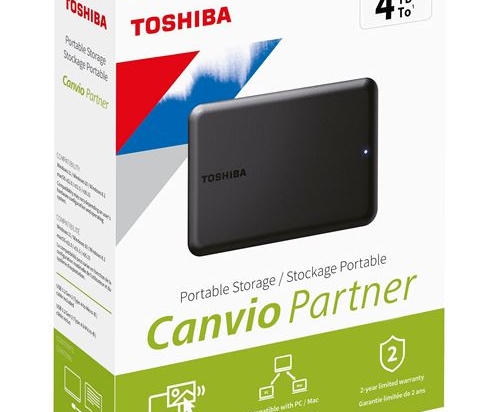 Disque dur externe Toshiba Canvio Partner 4 To Noir