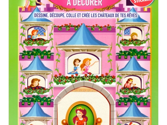 Châteaux à décorer + 100 stickers