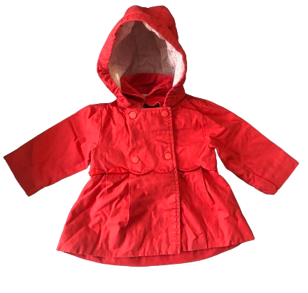 Jacadi - parka rouge - bébé fille 12 mois