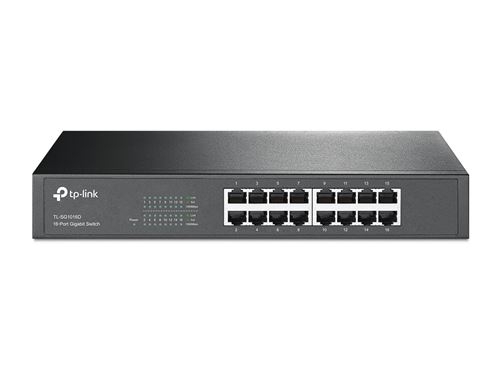 Commutateur réseau Armoire TP-LINK TL-SG1016D 16P Gigabit Noir