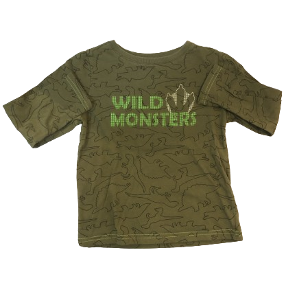 Tee-shirt manches longues Wild monsters 4 ans - KIABI