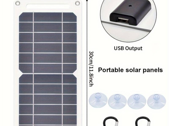 6W Mini Panneau Solaire Chargeur Solaire USB Pour Téléphone Portable