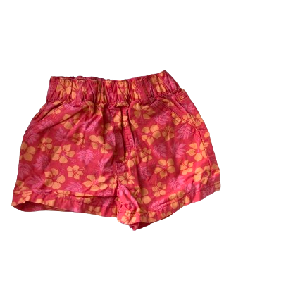 Kiabi Baby short à fleurs fille 12 mois - très bon état