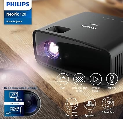 Vidéoprojecteur Philips NeoPix 120 NPX120/INT HD Noir