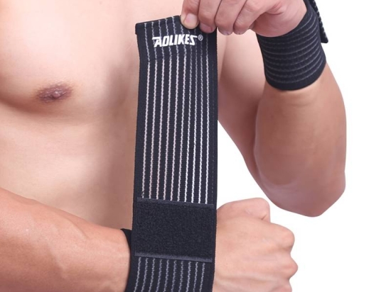 Aolikes – attelle de soutien de poignet de sport, enveloppe réglable à Compression de 40cm/15.75 pouces pour l'haltérophilie et l'haltérophilie, 1 pièce