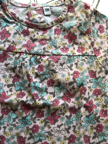 Robe fille très bonne état en tissu Liberty 12 mois
