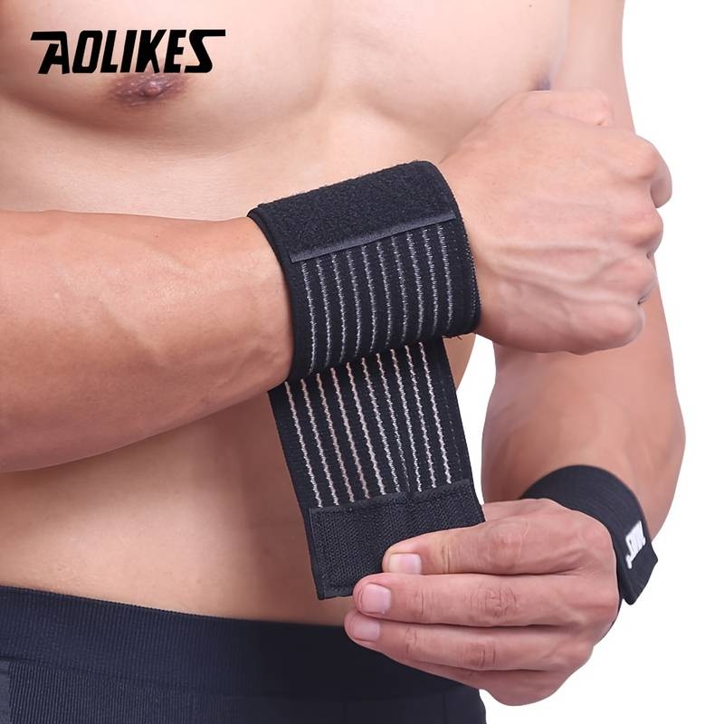 Aolikes – attelle de soutien de poignet de sport, enveloppe réglable à Compression de 40cm/15.75 pouces pour l'haltérophilie et l'haltérophilie, 1 pièce