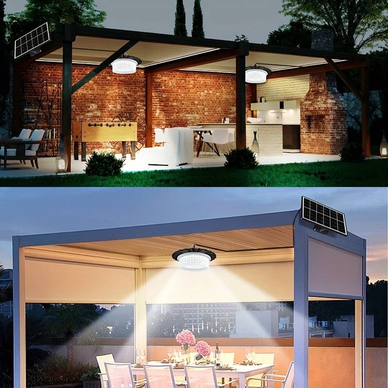 Lampe solaire à 244 LED avec détecteur de mouvement et télécommande, imperméable conforme à la norme