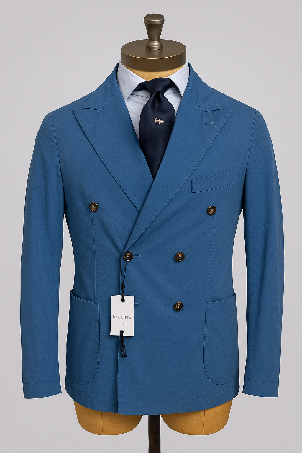 Veste croisée bleu ciel - Baguitta Paris