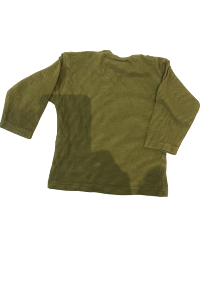 Pull manches longues vert bébé fille 9 mois