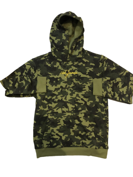 Sweat à Capuche US JEANS camouflage vert clair enfant 12 ans
