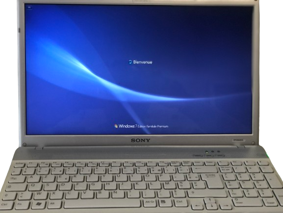 Ordinateur portable Sony Vaio SOUS WINDOWS 7 Edition familiale premium - Installation Office 2007 - Batterie Hors service