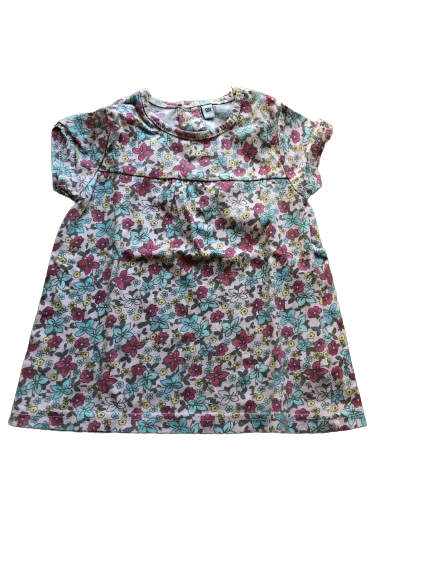 Robe fille très bonne état en tissu Liberty 12 mois