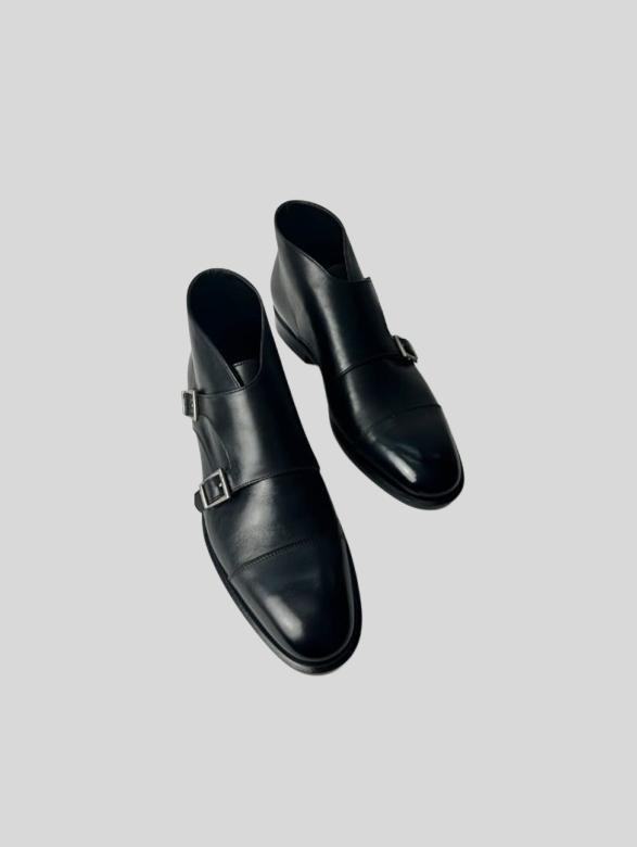 Chaussures habillées à double boucle Lordh – Noires – Pointure 42