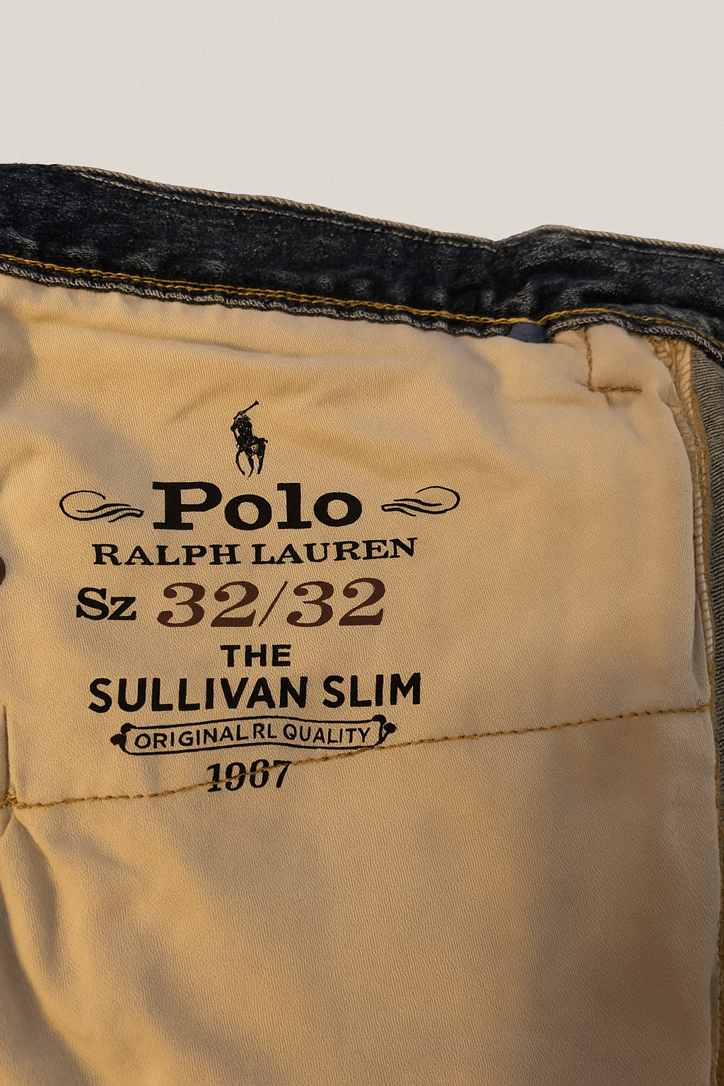 Jean imprimé Ralph Lauren Slim – Taille 32/32 – État Neuf