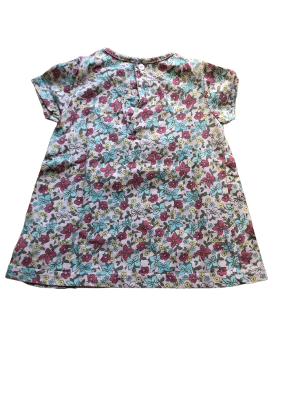 Robe fille très bonne état en tissu Liberty 12 mois