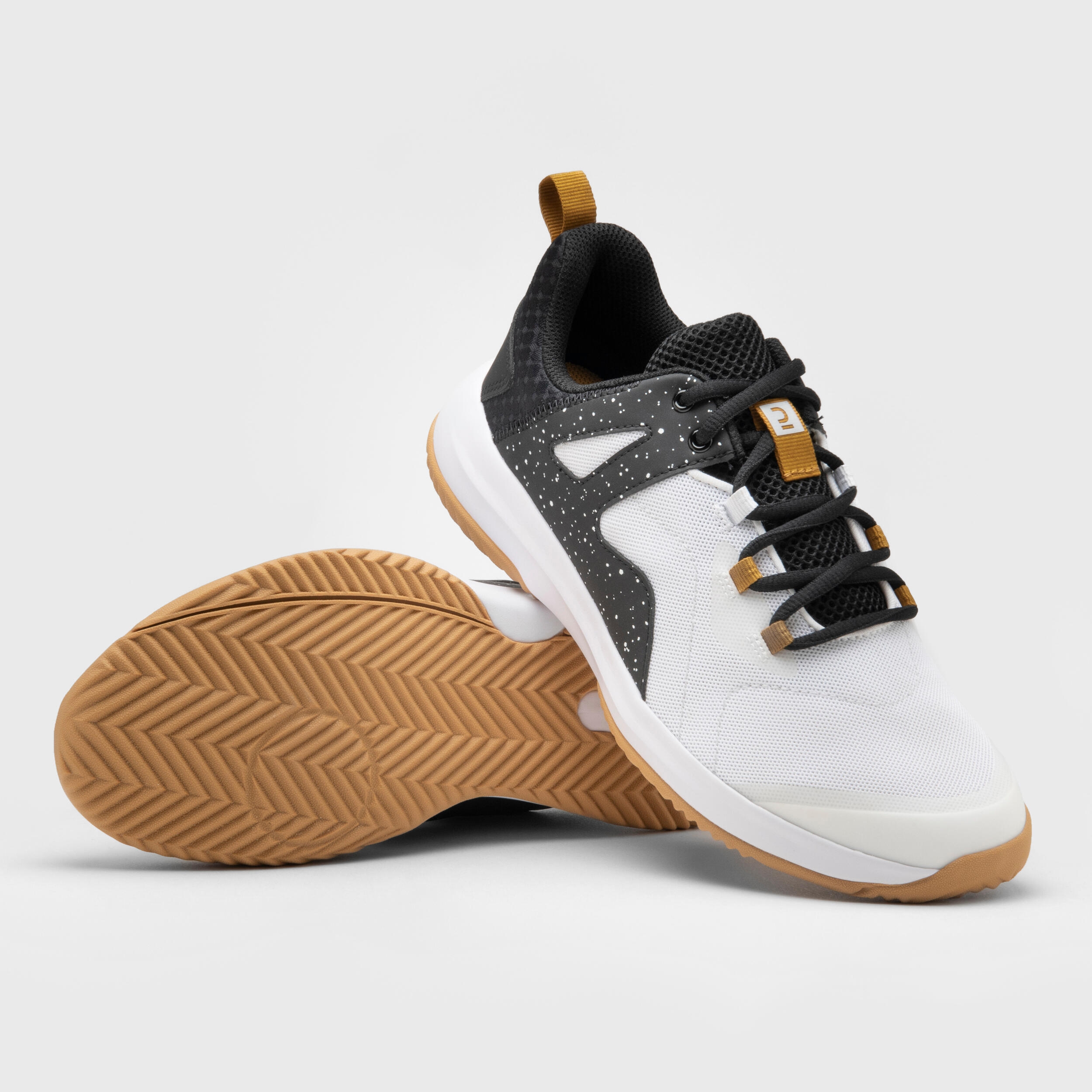 Chaussures de Handball H300 BLANC NOIR - KIPSTA