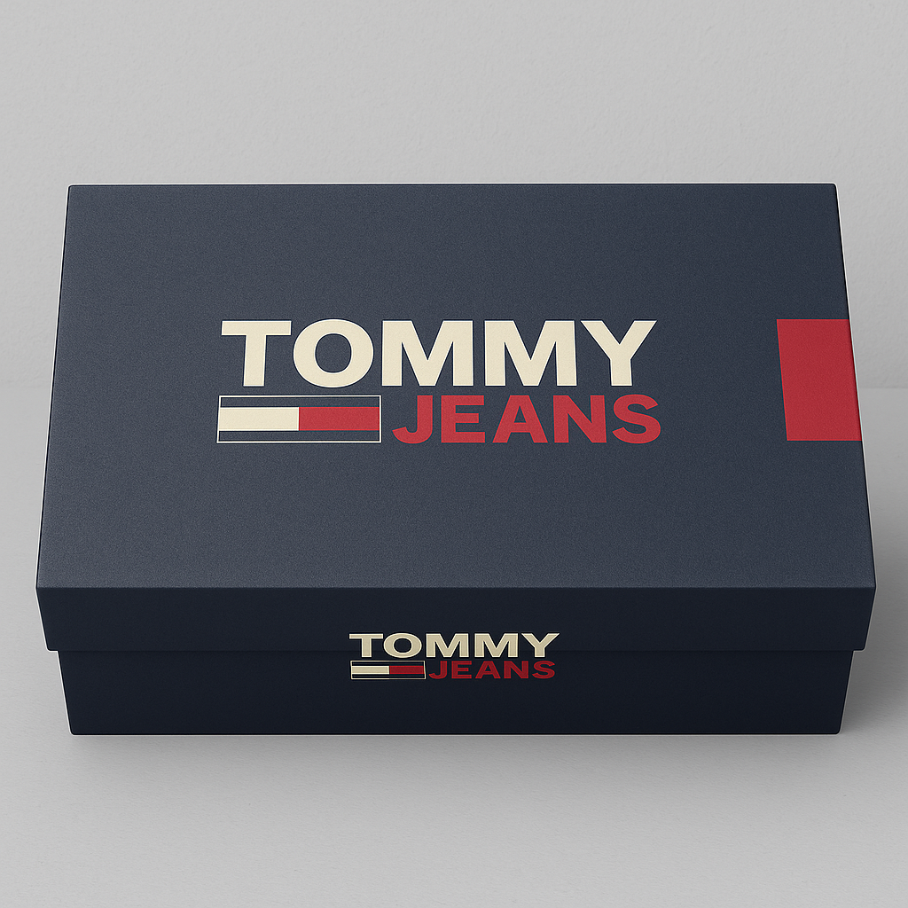 Sneakers Tommy Jeans Homme – Noir, Blanc et Rouge