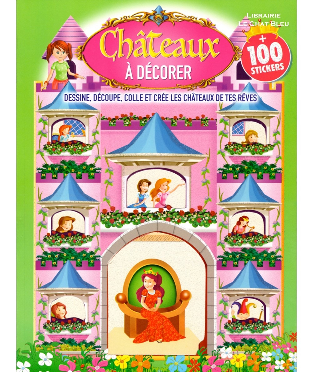 Châteaux à décorer + 100 stickers