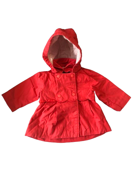 Jacadi - parka rouge - bébé fille 12 mois