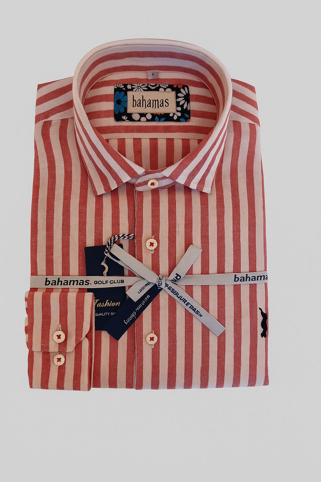 Chemise en Lin à rayures.  Taille M/L : Neuf avec étiquette