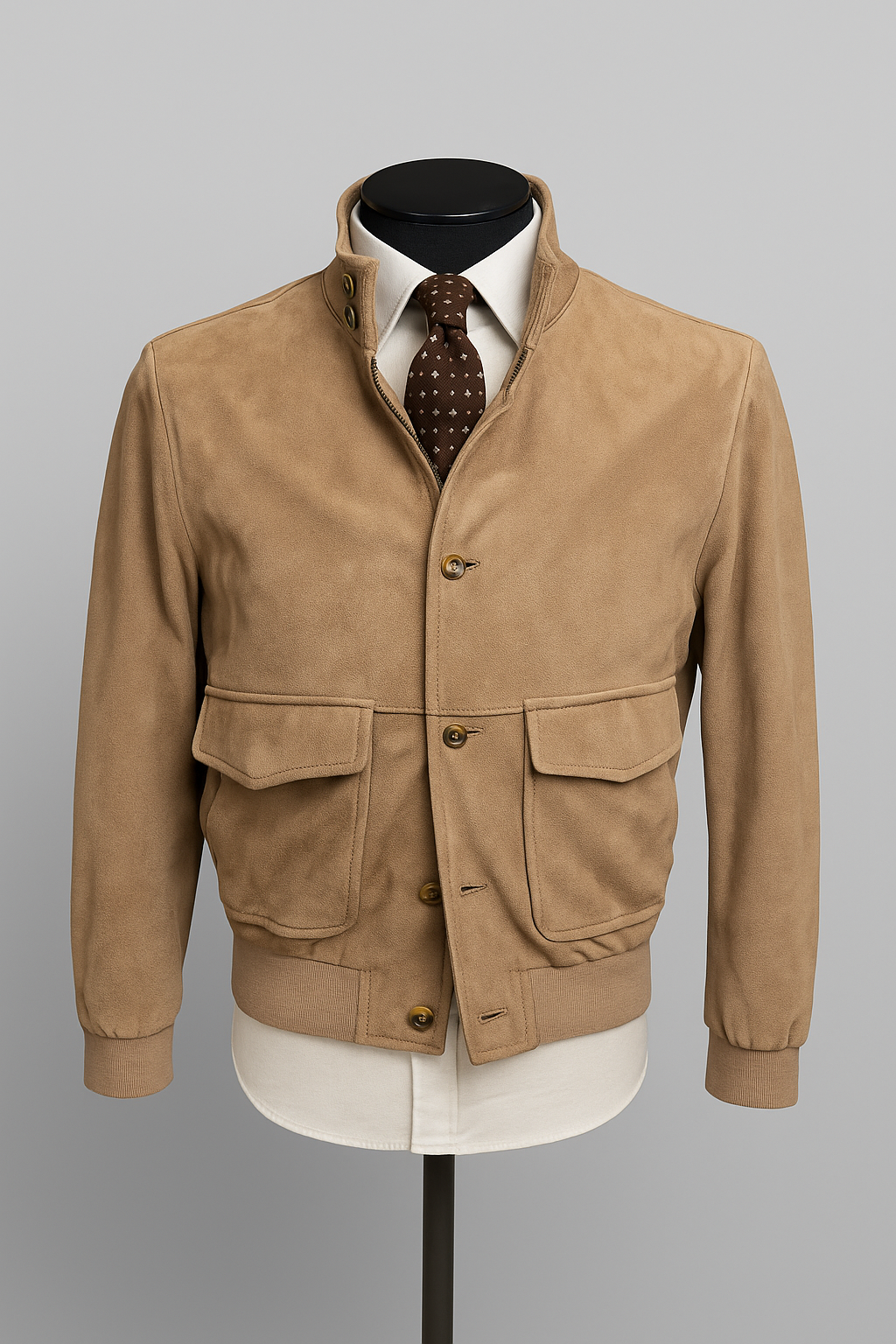Veste en simili-Suède beige 54   XXL Neuf avec étiquette. Emporio