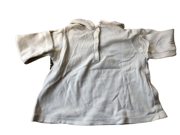 T-shirt à manches longues PETIT BATEAU et col beurre pour bébé fille 18 mois - très bon état