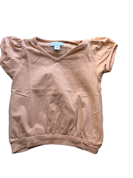 T-shirt bébé fille manches courtes cropped Kiabi baby - très bon état  - 12 mois