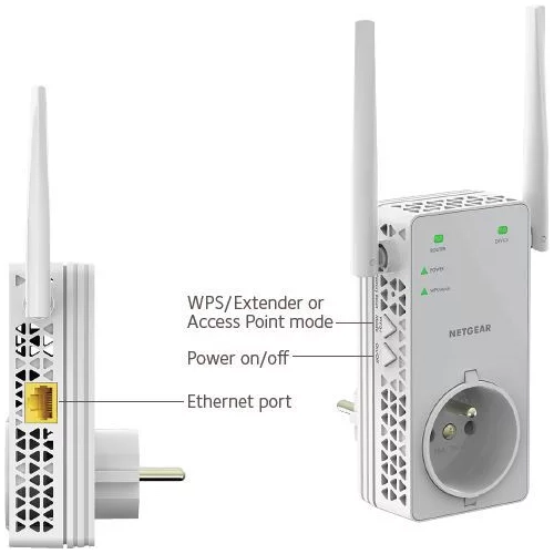 Répéteur WiFi Netgear AC1200 EX6130 Blanc