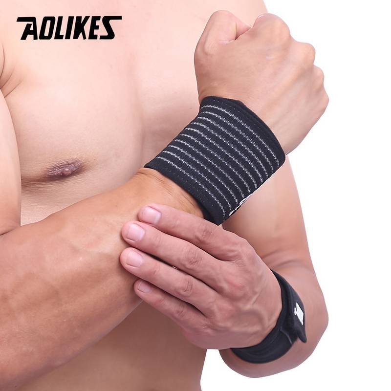 Aolikes – attelle de soutien de poignet de sport, enveloppe réglable à Compression de 40cm/15.75 pouces pour l'haltérophilie et l'haltérophilie, 1 pièce