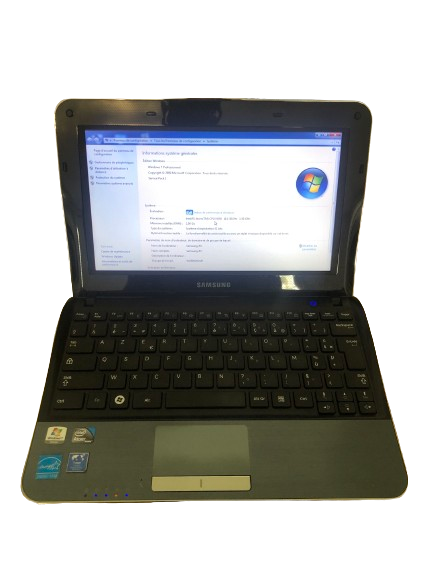 Pc portable Notebook Samsung - Intel Atom - 2 Go RAM - Windows 7 professionnel - Occasion 'deurore