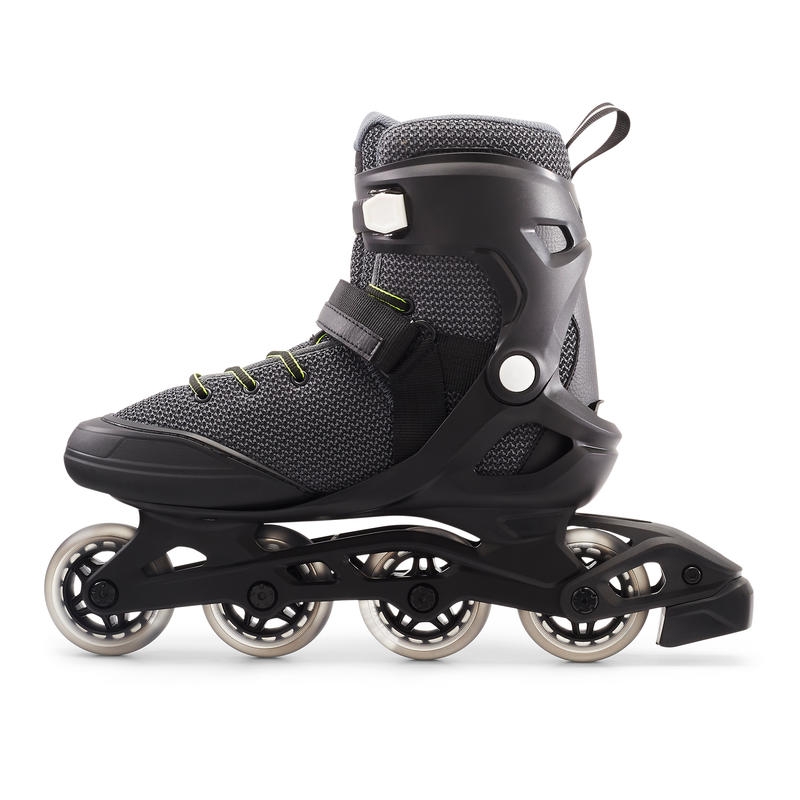 OXELO Roller fitness homme fit100 noir gris - Taille 43