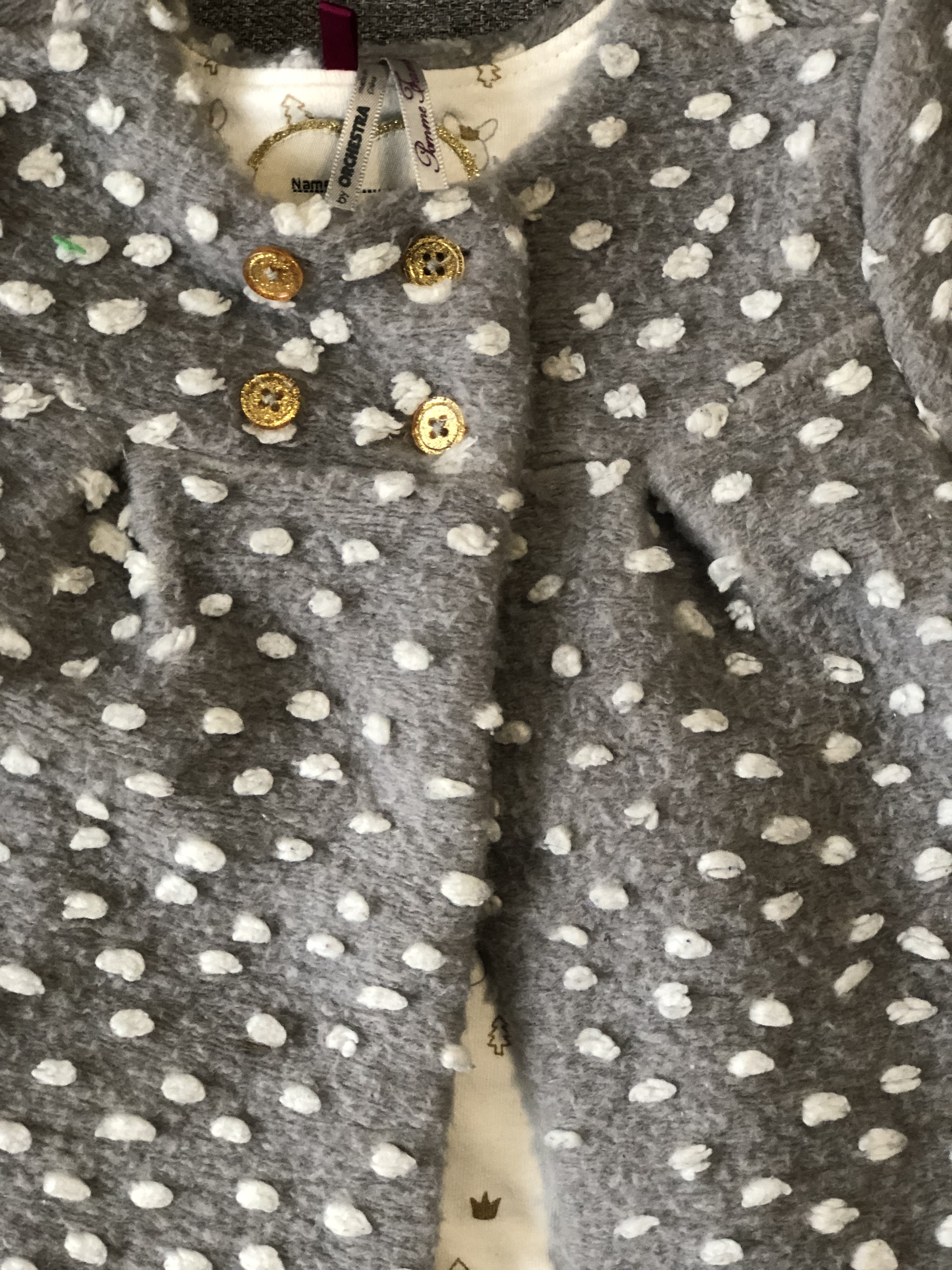 Orchestra Manteau Bébé Fille 12 mois Gris