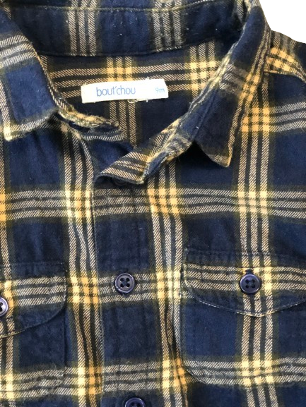 BOUT'CHOU Chemise manches longues à carreaux - garçon 9 mois