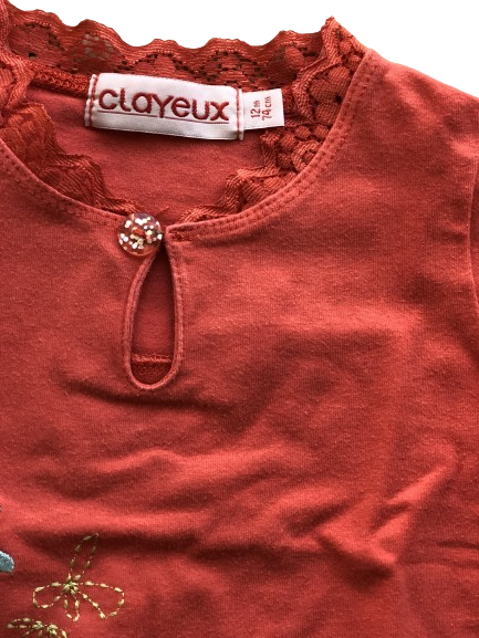 Tee-shirt Fille Clayeux en très bon état - 12 mois