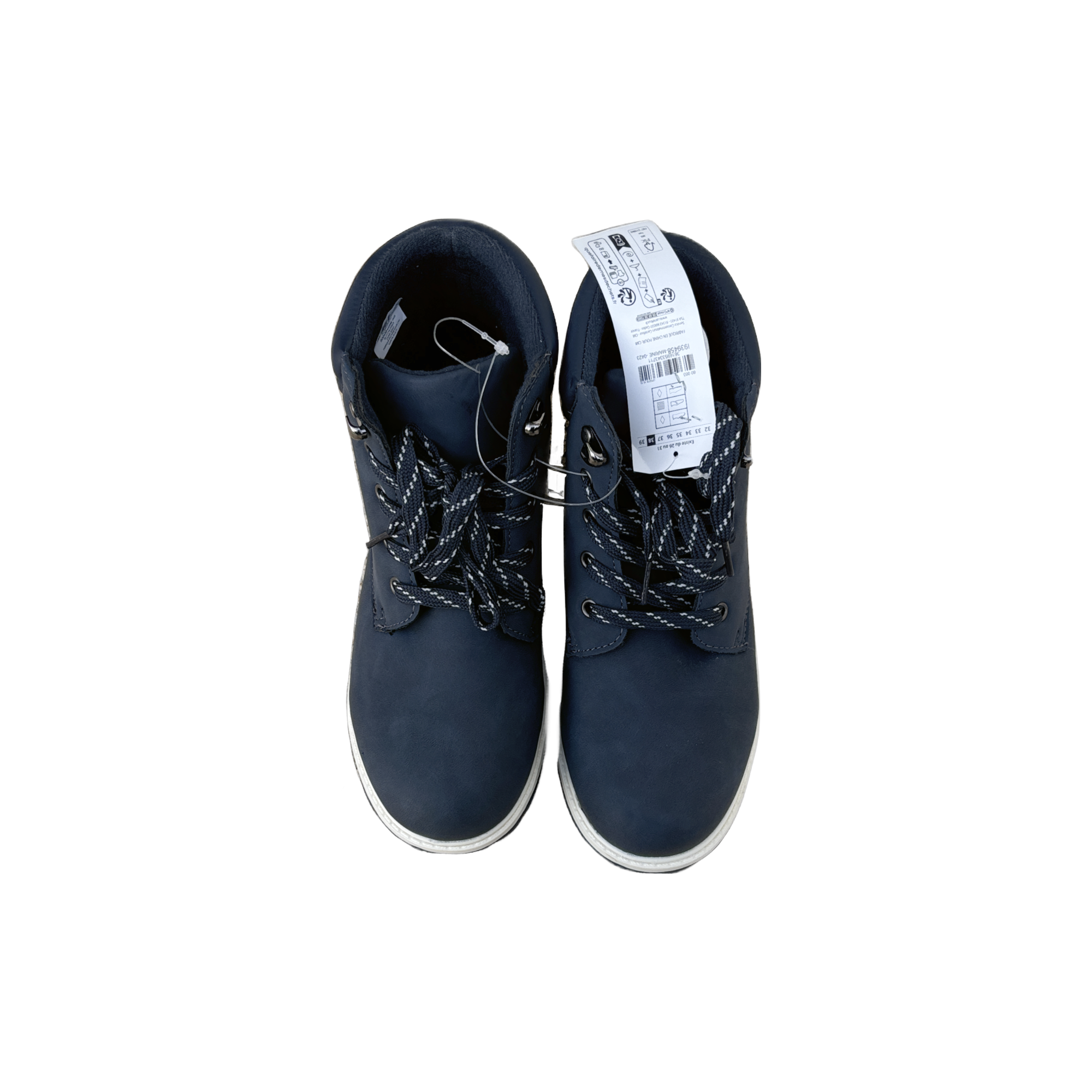 BOTTINES ET BOOTS - CASUAL - HOMME - CUIR - BLEU