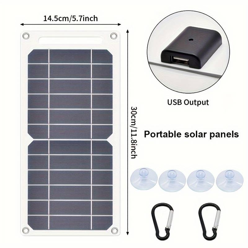 6W Mini Panneau Solaire Chargeur Solaire USB Pour Téléphone Portable