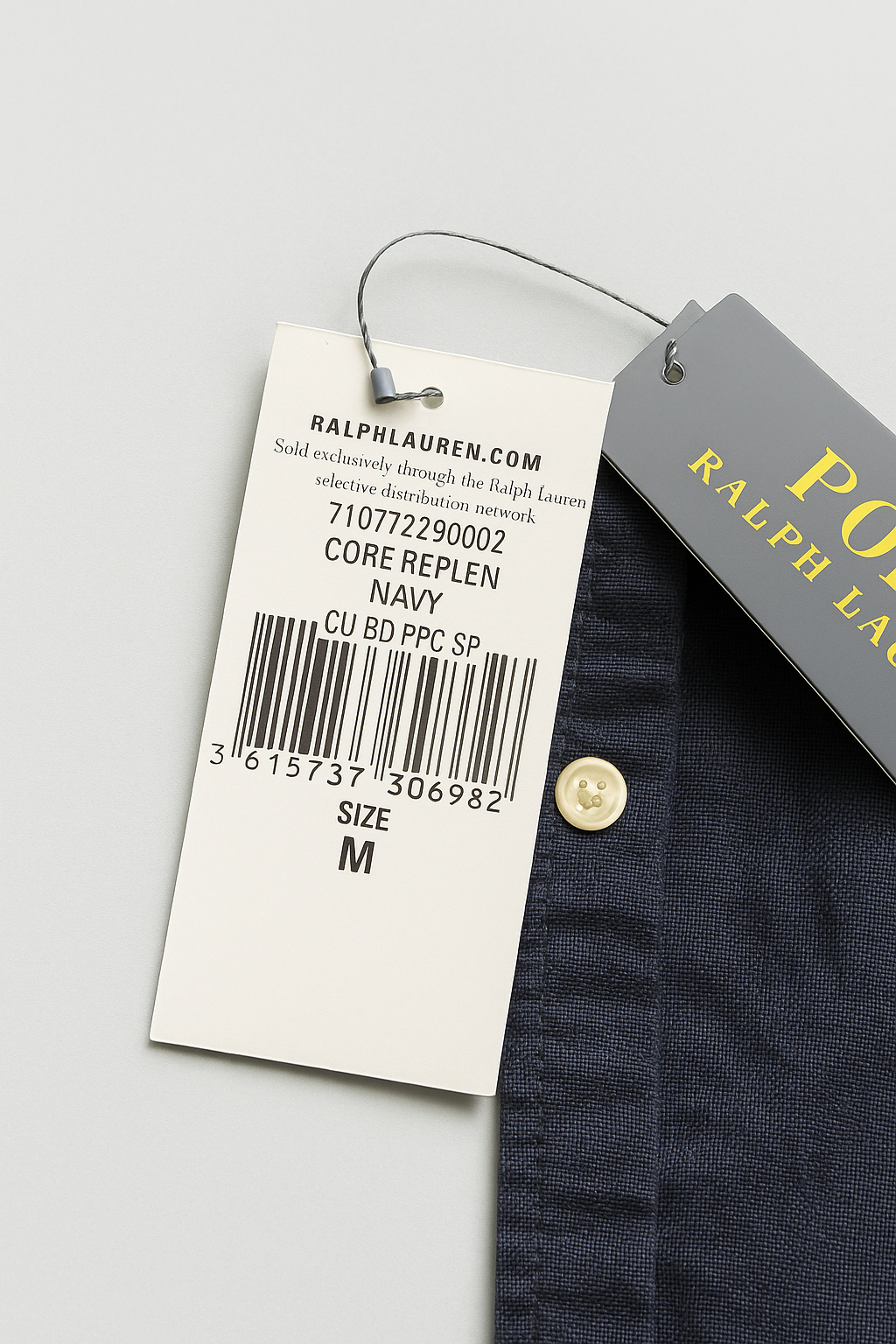 Chemise Ralph Lauren Bleu Marine – Neuve avec Étiquette – Taille M