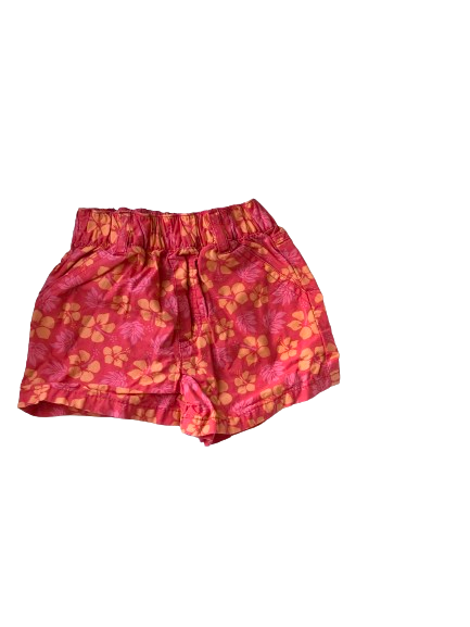 Kiabi Baby short à fleurs fille 12 mois - très bon état