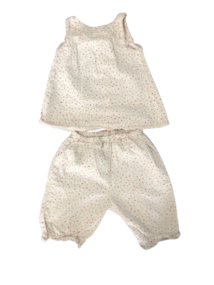 Ensemble fleurie Contre vents et marées - bébé fille 18 mois