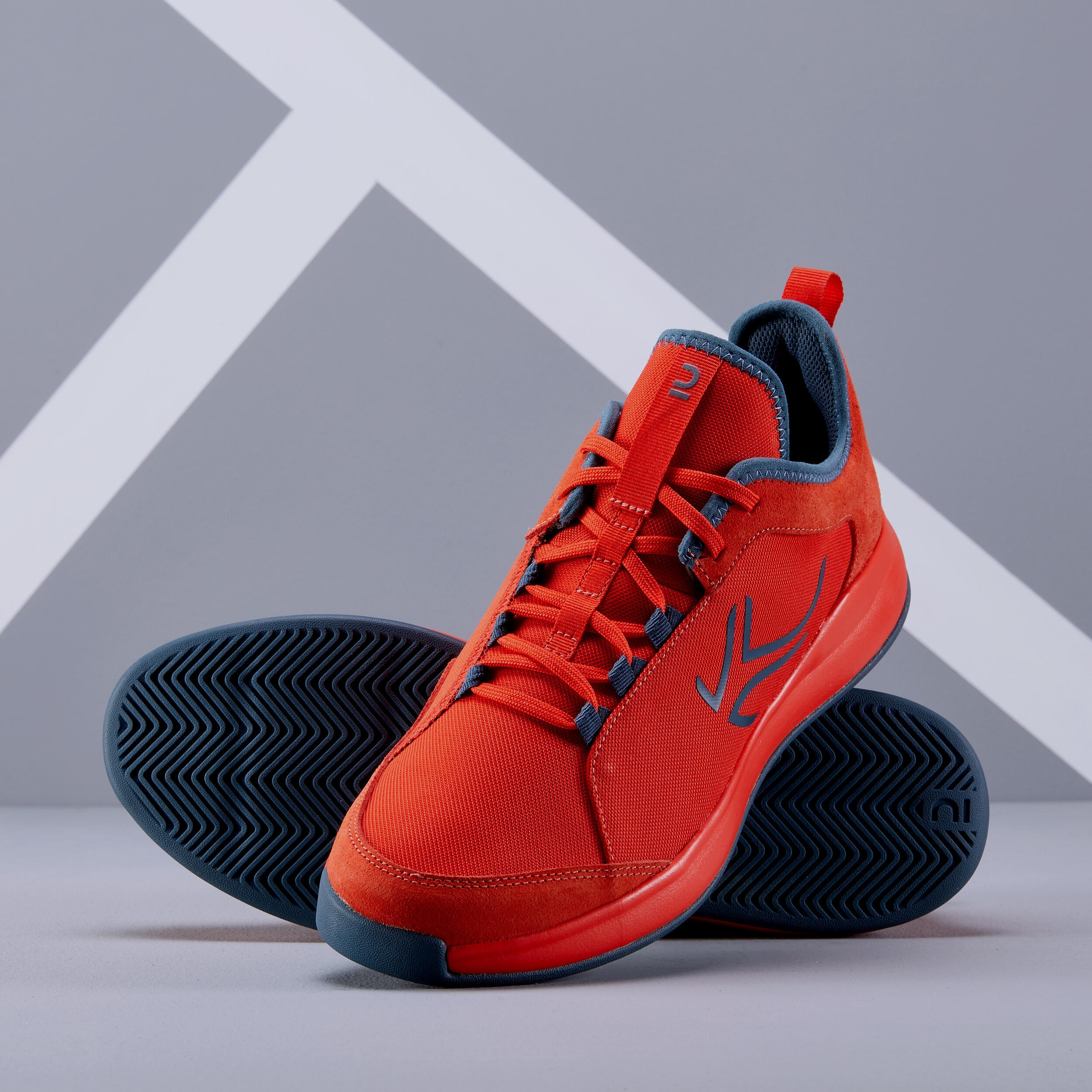 CHAUSSURES DE TENNIS HOMME TS130 ROUGES MULTI COURT - Taille 43