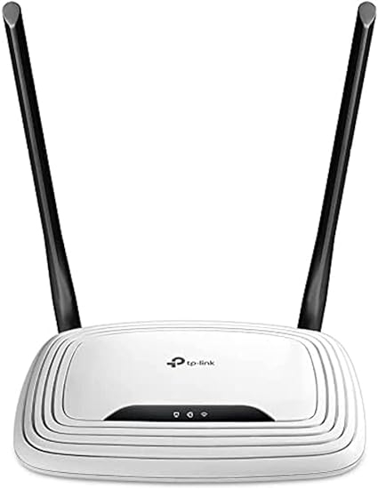 TP-Link Routeur WiFi N300 Vitesse WiFi jusqu'à 300 Mbps, WiFi bande de 2,4GHz, 5 ports (4 ports Ethernet ), 2 antennes externes, Contrôle parental, QoS, TL-WR841N Blanc, single band